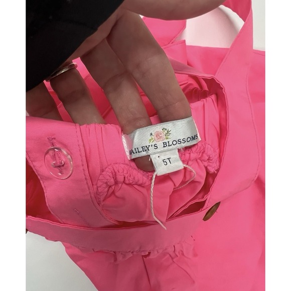 5t Bailey's Blossoms Pink Overall Dress NWOT - Picture 4 of 9